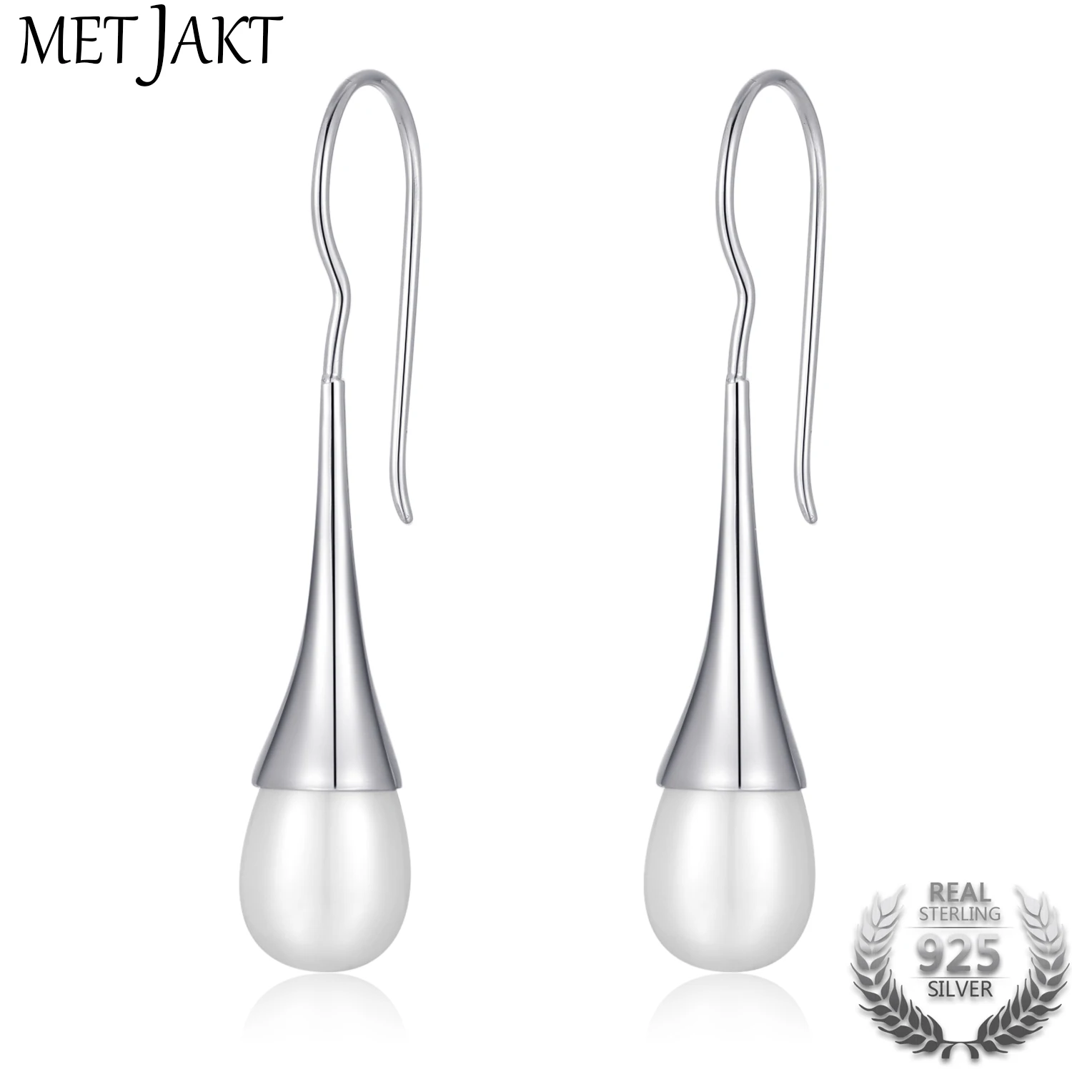MetJakt Real Natural Freshwater Pearl Drop Earring Solid 925 Sterling Silver,Wedding Girl Birthday Vintage Jewelry Best Gift
MetJakt Real Natural Freshwater Pearl Drop Earring Solid 925 Sterling Silver,Wedding Girl Birthday Vintage Jewelry Best Gift
