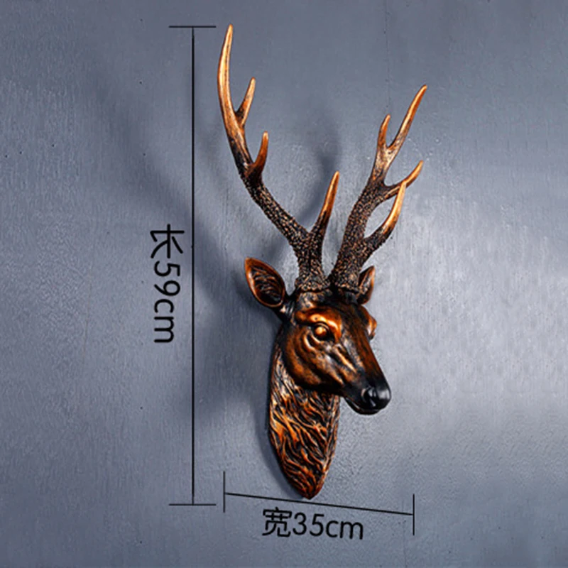 American Creative Deer Head Hanging Living Room Wall Simulation Animal Head Wall Decoration 3D Vintage Deer Head Wall Hanger
American Creative Deer Head Hanging Living Room Wall Simulation Animal Head Wall Decoration 3D Vintage Deer Head Wall Hanger