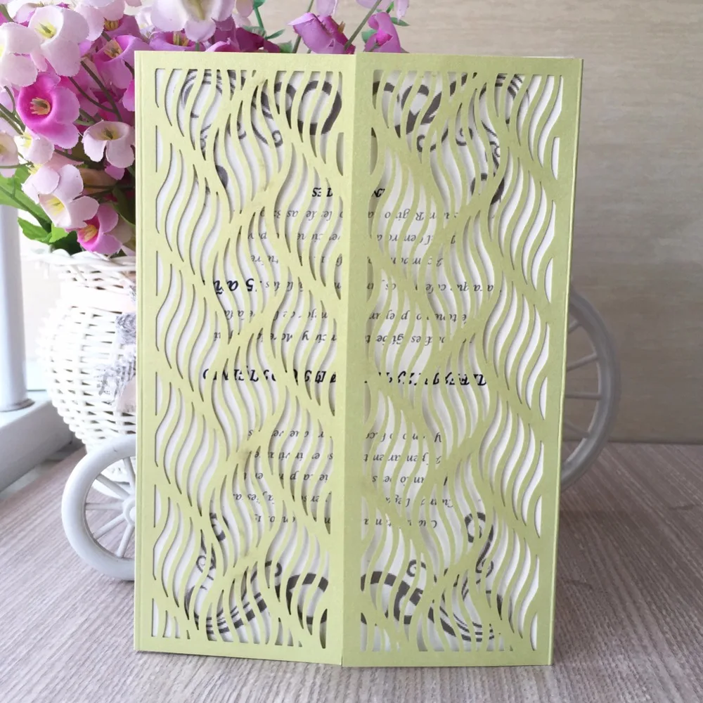 50pcs New Laser Cut Shiny Glossy Paper Pattern Postcard Wedding Invitations Card Decoration Birthday Party Business Invite Card
50pcs New Laser Cut Shiny Glossy Paper Pattern Postcard Wedding Invitations Card Decoration Birthday Party Business Invite Card