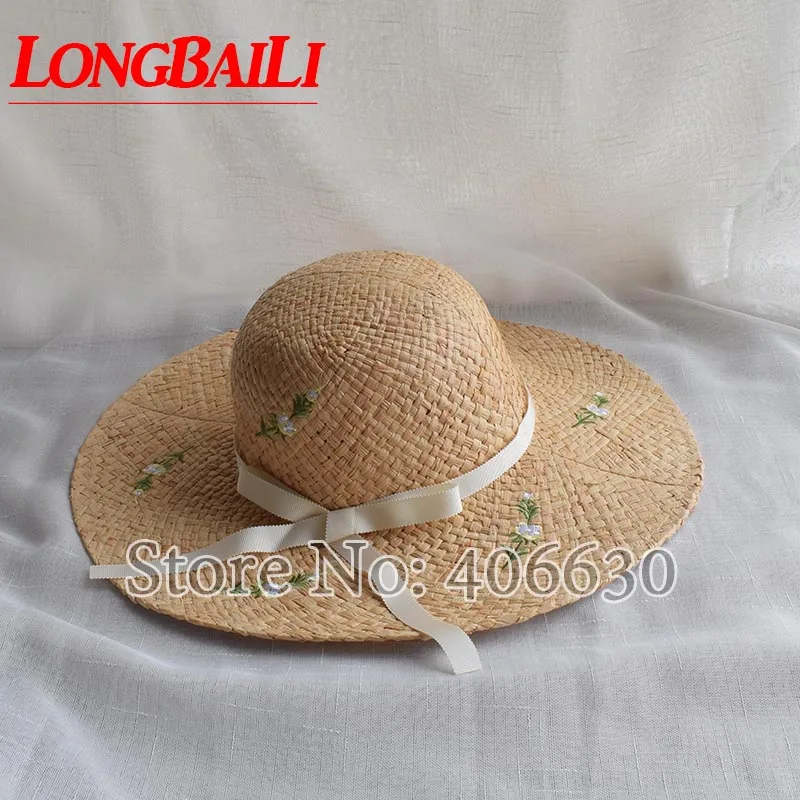 Elegant Wide Brim Raffia Straw Floppy Hats For Women Sun Beach Caps Free Shipping SADS004
Elegant Wide Brim Raffia Straw Floppy Hats For Women Sun Beach Caps Free Shipping SADS004