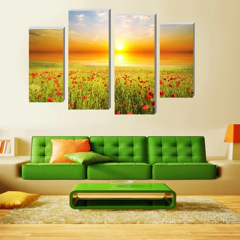 4 Panels Modern Printed Flower Oil Painting Cuadros Decoration Landscape Art Wall Pictures For Living Room Unframed Tableau
4 Panels Modern Printed Flower Oil Painting Cuadros Decoration Landscape Art Wall Pictures For Living Room Unframed Tableau