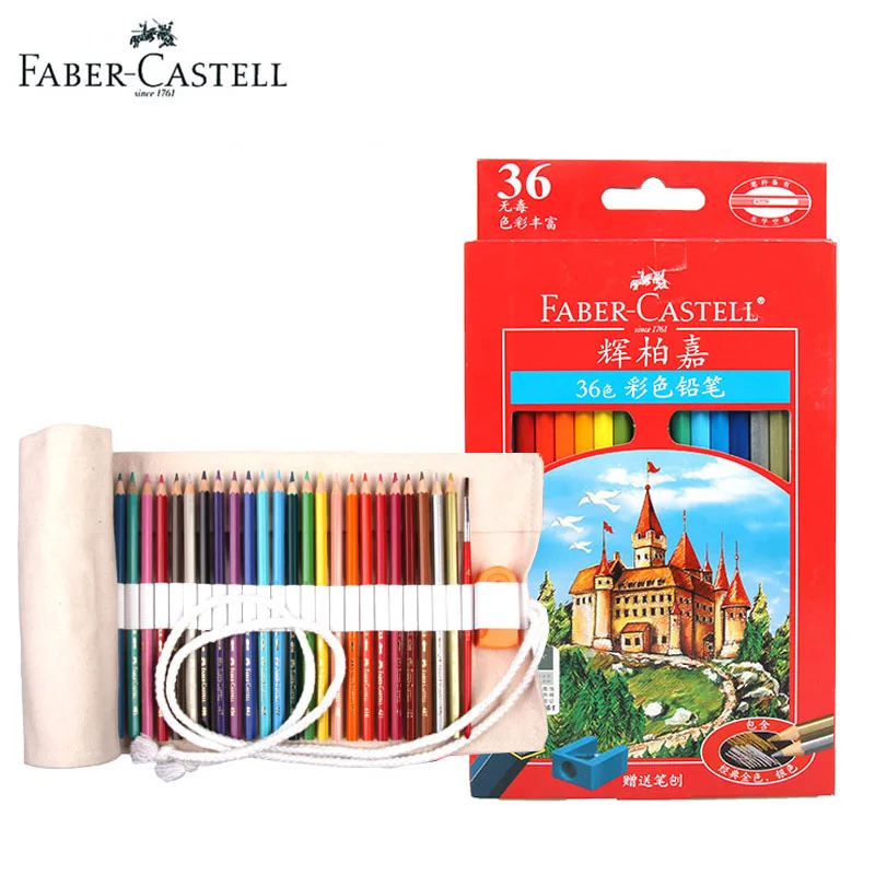 36 Colors Faber-Castell Oil Based Colored Pencils Premium Coloring Pencils For Drawing And Sketching with Storage Bag
36 Colors Faber-Castell Oil Based Colored Pencils Premium Coloring Pencils For Drawing And Sketching with Storage Bag