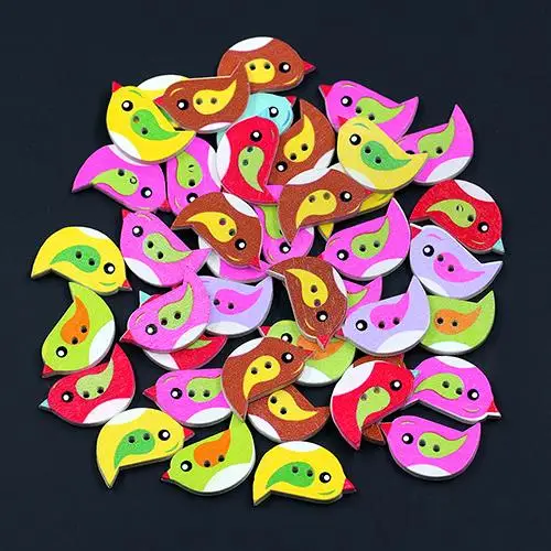 50Pcs Mixed Multicolor Lovely Bird Painting 2 Holes Wood Knopf Buttons 25mm Christmas Gift 6RX5
50Pcs Mixed Multicolor Lovely Bird Painting 2 Holes Wood Knopf Buttons 25mm Christmas Gift 6RX5