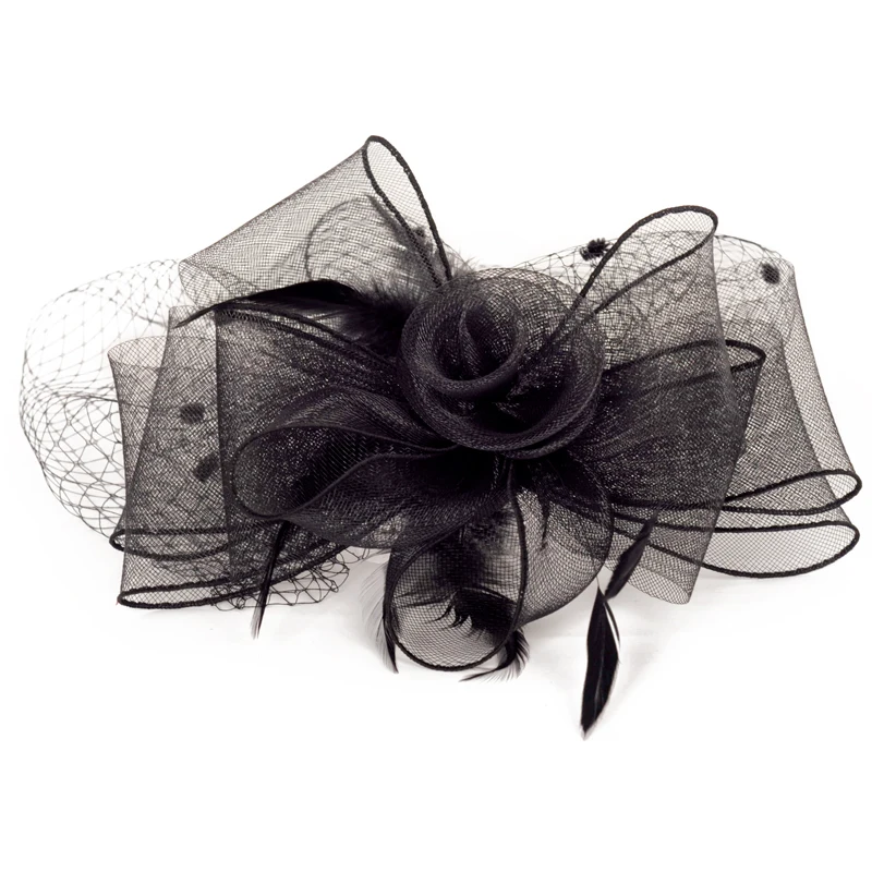 Black Hats for Bride Elegant Woman Hat Bridcage With Clip Feather Gauze Fascinator Hats Headdresses For Women's Hair For Wedding
Black Hats for Bride Elegant Woman Hat Bridcage With Clip Feather Gauze Fascinator Hats Headdresses For Women's Hair For Wedding
