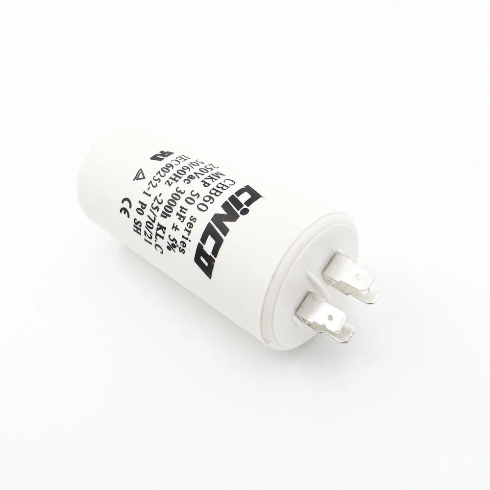 Ac 250V 220V Water Pump electrical Capasitor 50MFD 250VAC CBB60 Motor Run Capacitors Polypropylene Film engine 50uf 50mf | Электроника