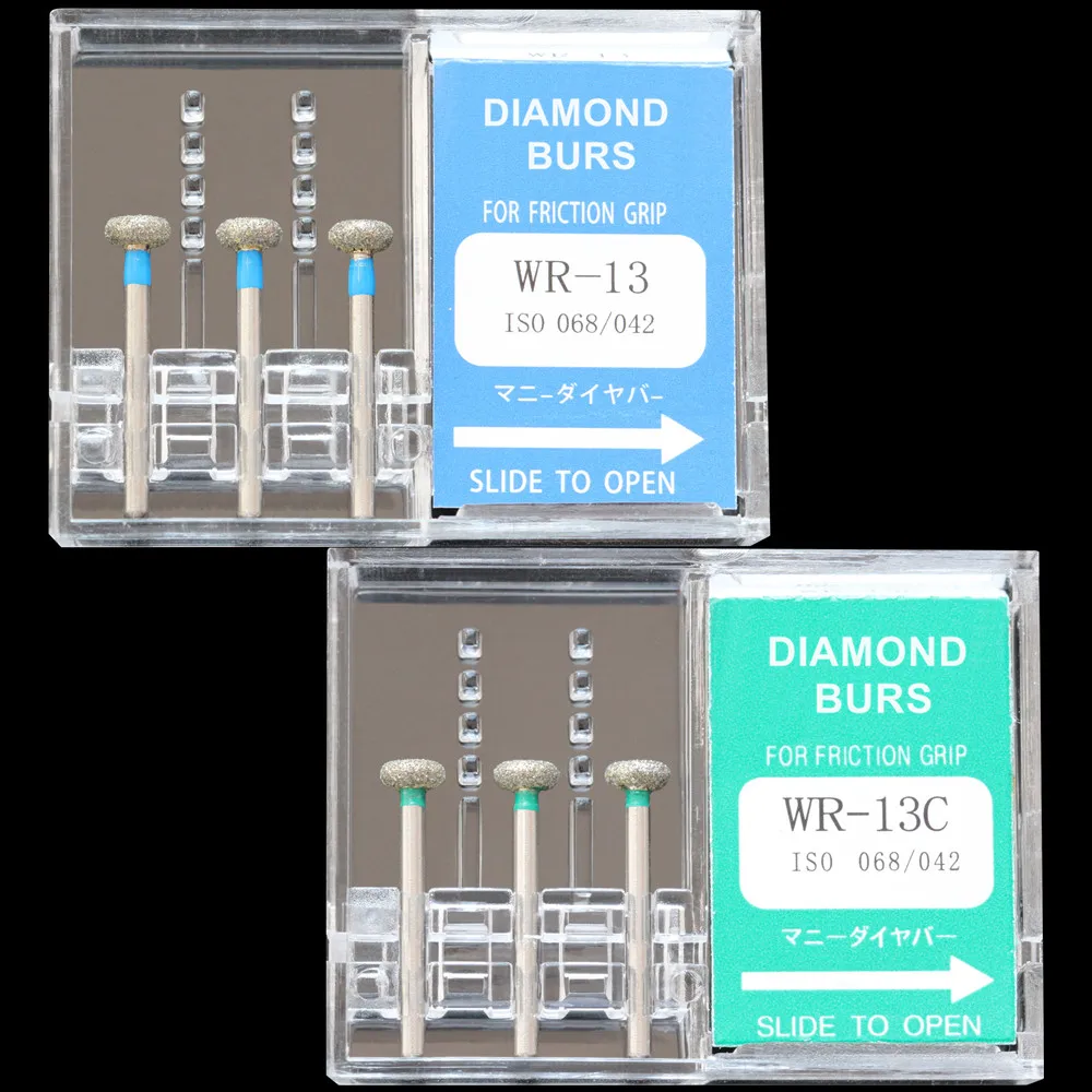 30Pcs(10Boxes) Dental Diamond Burs WR-11/WR-13/WR-13C/WR-31F Polisher Drill FG1.6mm for High Speed Handpiece Polishing
30Pcs(10Boxes) Dental Diamond Burs WR-11/WR-13/WR-13C/WR-31F Polisher Drill FG1.6mm for High Speed Handpiece Polishing