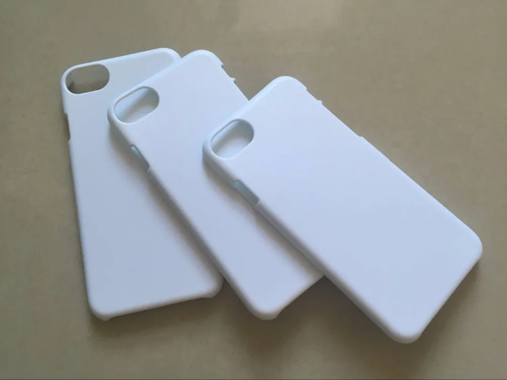 Новое поступление сублимационный 3D чехол для iphone 7 / plus 3d Белый Чехол 20 шт./лот|for
