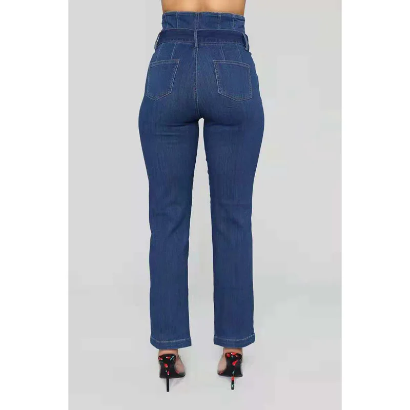 New Autumn Women Blue Denim Pants Casual Belt Loose Jeans Pants Vintage High Waist Pocket Harem Trousers
New Autumn Women Blue Denim Pants Casual Belt Loose Jeans Pants Vintage High Waist Pocket Harem Trousers