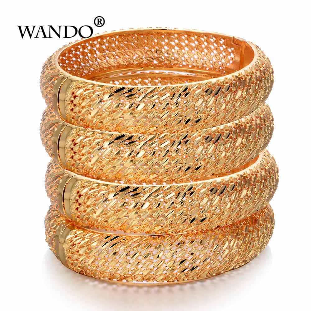 WANDO 4pcs/lot Wedding Jewelry For Women Girls wide Bracelets Gold Color Elegant Arab/Ethiopian India Bridal Bangles Party Gifts
WANDO 4pcs/lot Wedding Jewelry For Women Girls wide Bracelets Gold Color Elegant Arab/Ethiopian India Bridal Bangles Party Gifts