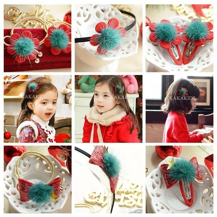 Children Hair Accessories Of Christmas Day With Pretty Flower/Bow/Hat/Tree Hairpin And Elastic Bands And Head Hoop
Children Hair Accessories Of Christmas Day With Pretty Flower/Bow/Hat/Tree Hairpin And Elastic Bands And Head Hoop