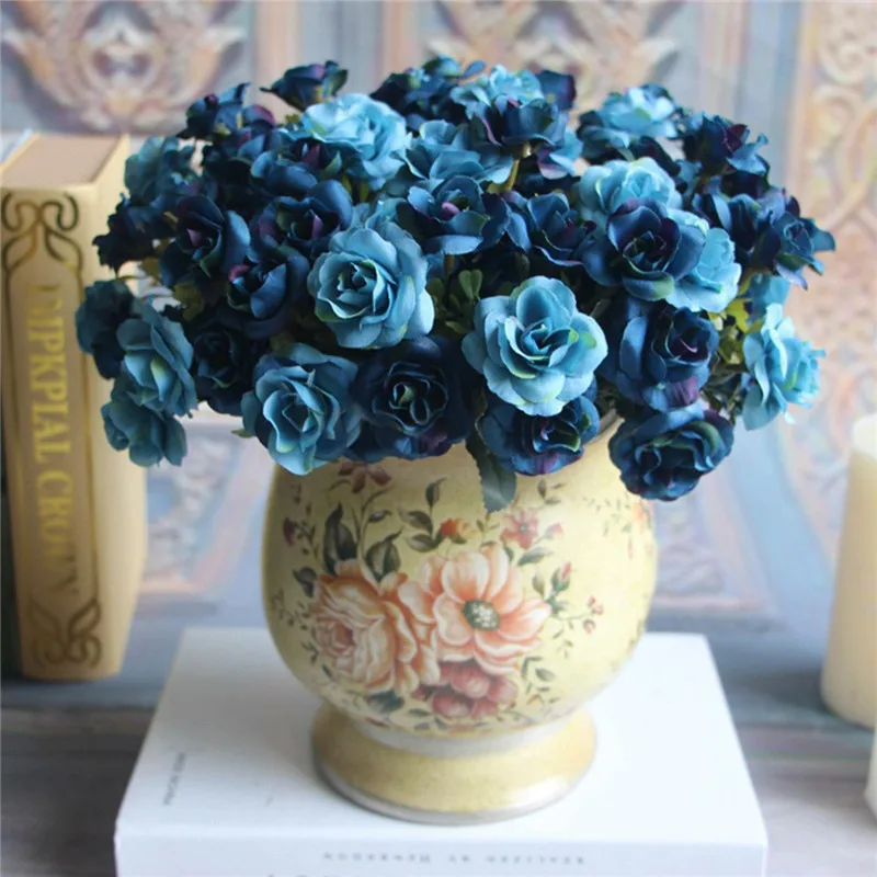 New arrival Blue Beautiful Chic Austin 15 heads Silk Flowers Artificial Rose Wedding Bridal Party Decor
New arrival Blue Beautiful Chic Austin 15 heads Silk Flowers Artificial Rose Wedding Bridal Party Decor