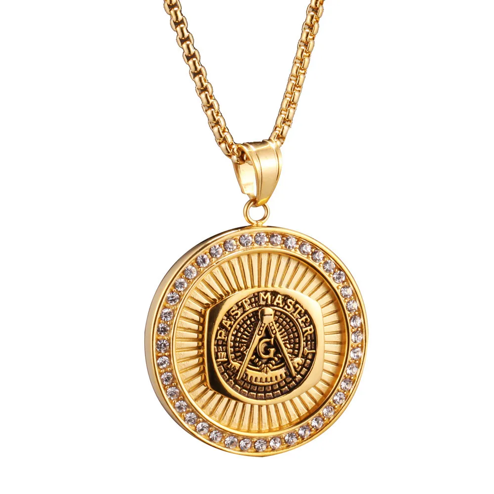 High-quality Hip Hop Pendant AG Necklace Initial Masonic Symbol Compass Free Mason Men's Cuban Chain Necklaces
High-quality Hip Hop Pendant AG Necklace Initial Masonic Symbol Compass Free Mason Men's Cuban Chain Necklaces