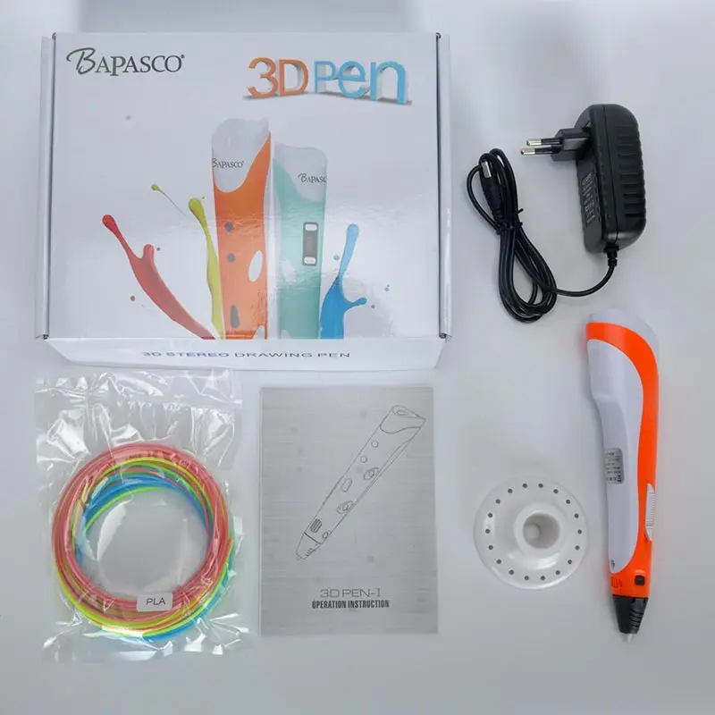 2017 Doodle 3D Pen/3D Printing Pen BAPASCO Brand 100A EU Plug Model Crafting Stereoscopic Arts Tool For Kids Gifts |