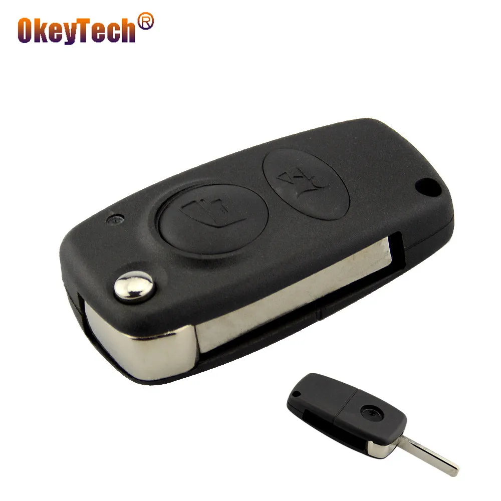 OkeyTech 2 Buttons Remote Car Key Case Shell Fob For Alfa Auto Key Replacement with Uncut Blank Blade
OkeyTech 2 Buttons Remote Car Key Case Shell Fob For Alfa Auto Key Replacement with Uncut Blank Blade
