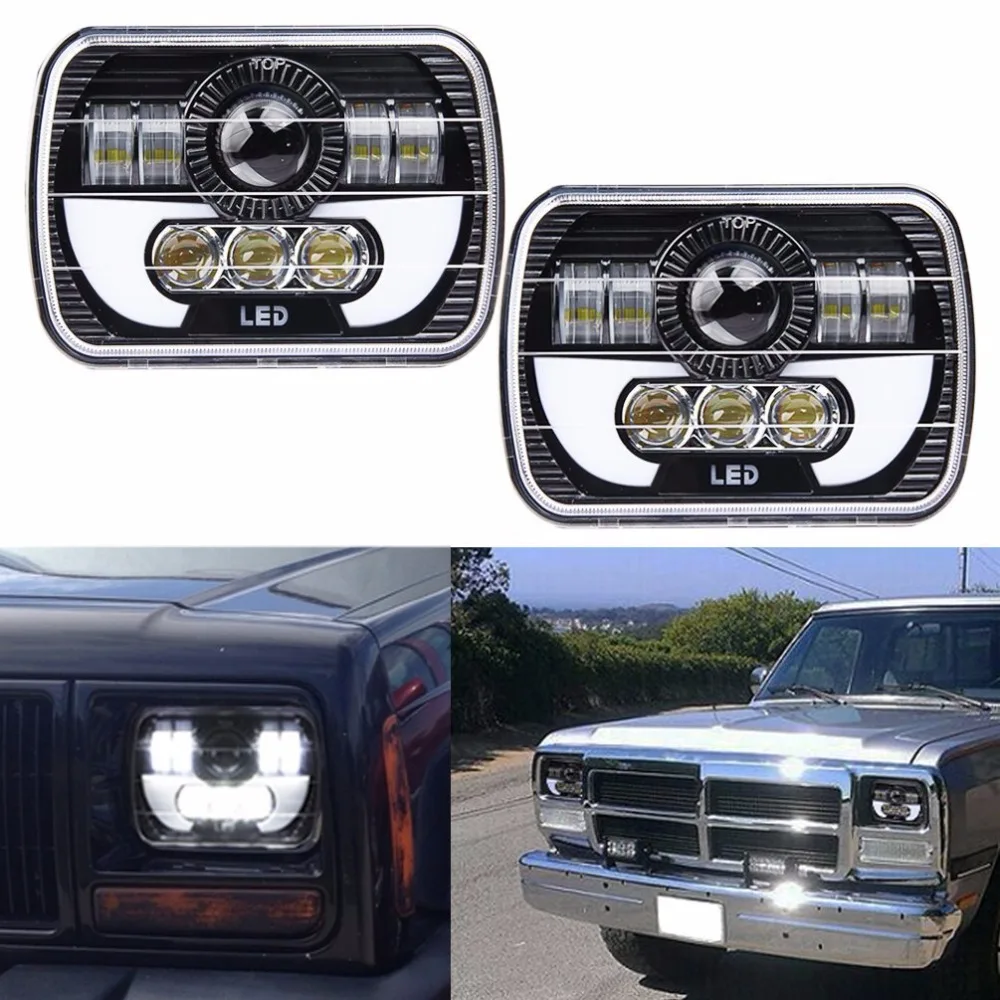 5x7 "Авто дневные ходовые огни Светодиодные фары дюймов для грузовика Led 6x7"