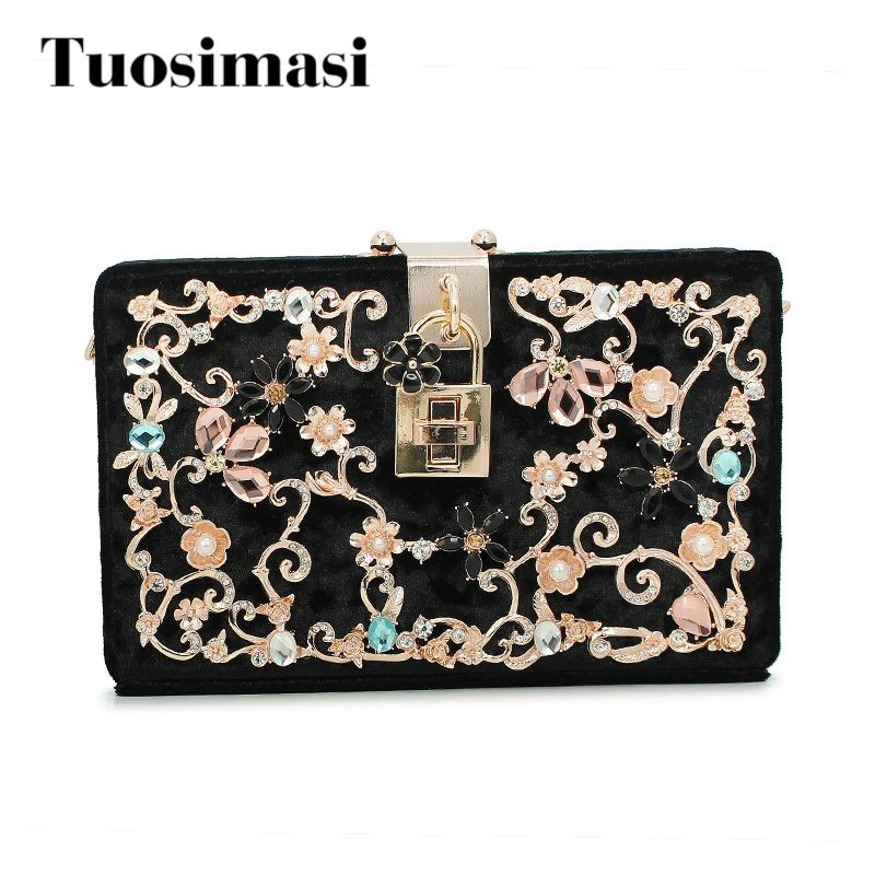 Black women diamond Ballot lock luxury handbag evening bag clutch party purse (C031)
Black women diamond Ballot lock luxury handbag evening bag clutch party purse (C031)
