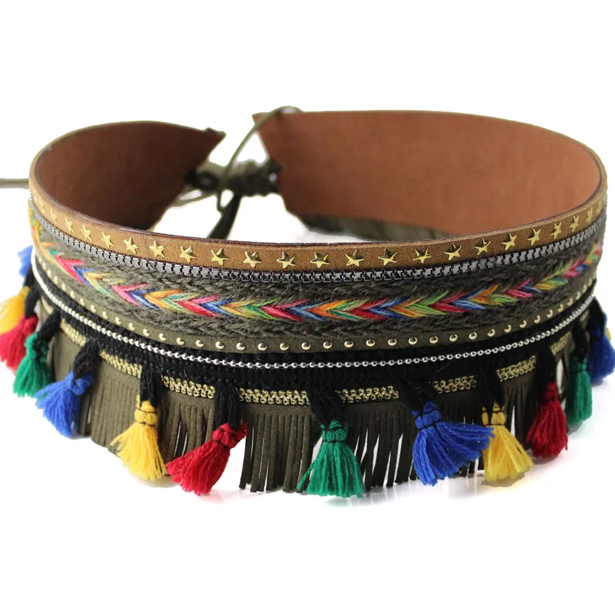 Retro Women Boho Handmade Belts Leather High Waist Tassel Wide Belt Slimming Girdle Ties Bow Bands For Dress
Retro Women Boho Handmade Belts Leather High Waist Tassel Wide Belt Slimming Girdle Ties Bow Bands For Dress