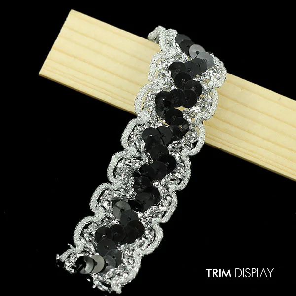 Sequin Silver Metallic Trim Beaded Braided Lace Ribbon Venise Embellishment Applique CostumeTrimming Sewing Supplies 20yd/T1038
Sequin Silver Metallic Trim Beaded Braided Lace Ribbon Venise Embellishment Applique CostumeTrimming Sewing Supplies 20yd/T1038