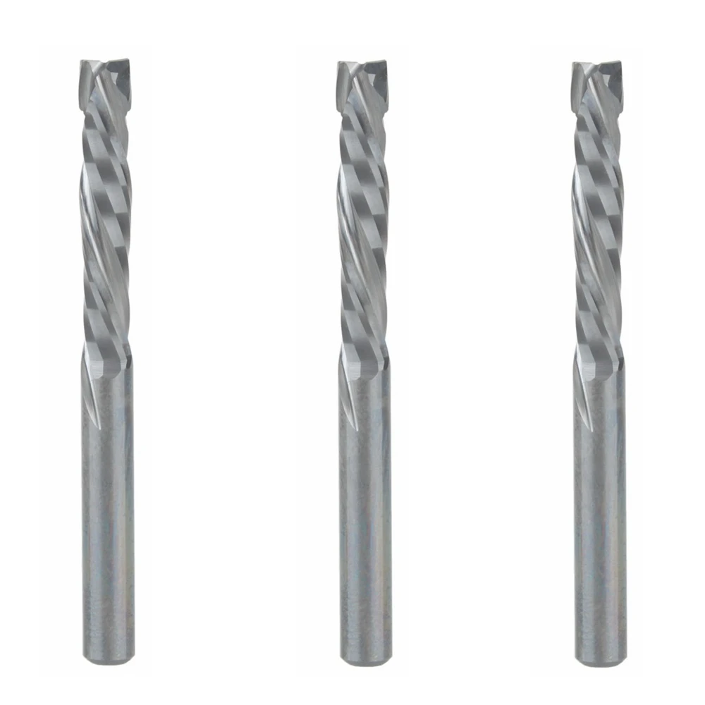 3pc 4x22mm UP DOWN Cut Two Flutes Spiral Carbide Mill Tool Cutter for CNC Router, Compression Wood End Mill Cutter Bit
3pc 4x22mm UP DOWN Cut Two Flutes Spiral Carbide Mill Tool Cutter for CNC Router, Compression Wood End Mill Cutter Bit