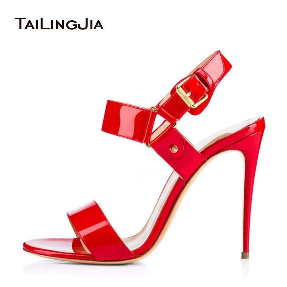 Shiny Black Nude Red Sandals 2021 For Women Open Toe Buckle Strap Ladies Strappy High Heel Summer Shoes Stiletto Dress Heels
Shiny Black Nude Red Sandals 2021 For Women Open Toe Buckle Strap Ladies Strappy High Heel Summer Shoes Stiletto Dress Heels