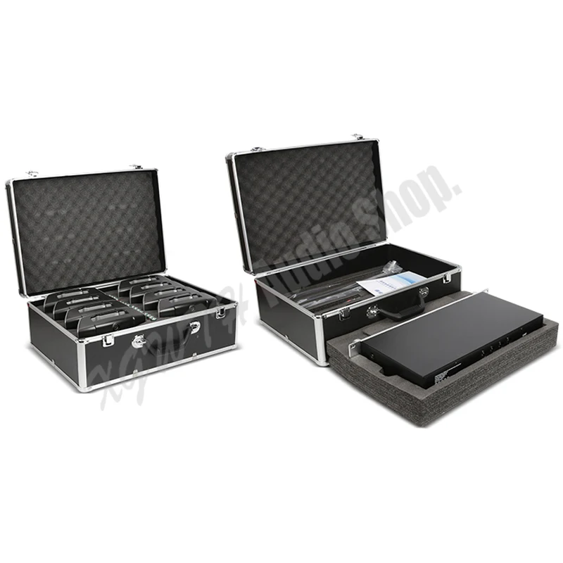 8x100 Channel Wireless Conference Microphone System 8 Gooseneck Desktop Mic For Meeting UHF Digital Adjustable Frequency
8x100 Channel Wireless Conference Microphone System 8 Gooseneck Desktop Mic For Meeting UHF Digital Adjustable Frequency
