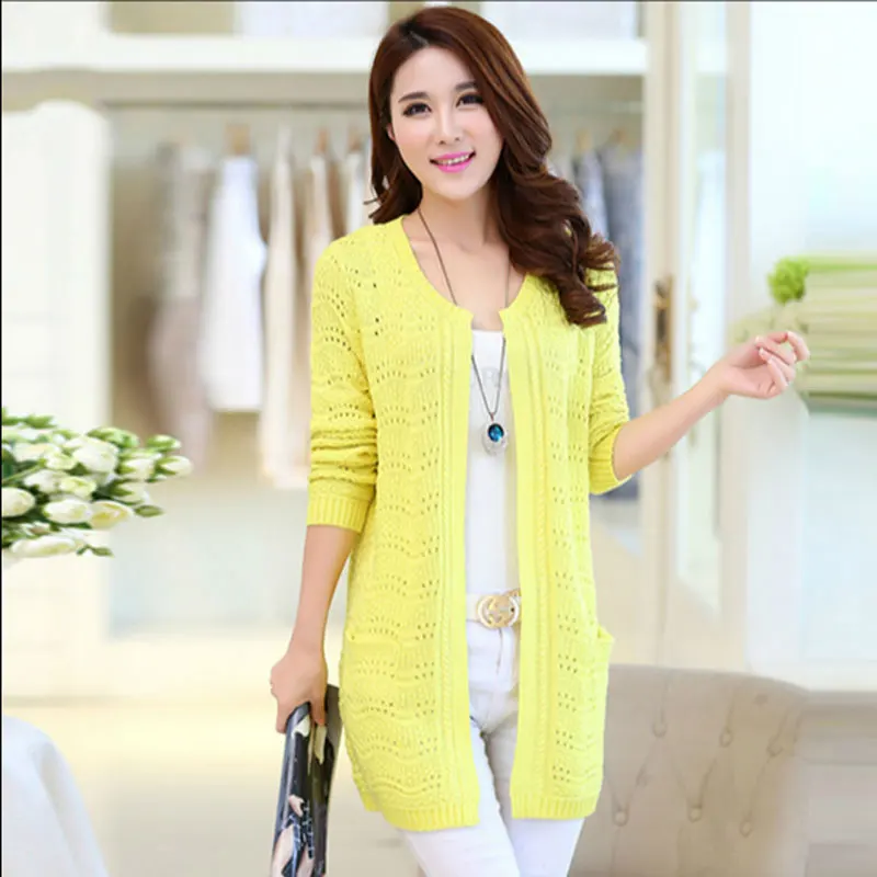 2017 spring autumn New Plus Size Women Sweater Knitting Cardigan Fashion Hollow Long sleeves Loose O-neck Sweater QH0185
2017 spring autumn New Plus Size Women Sweater Knitting Cardigan Fashion Hollow Long sleeves Loose O-neck Sweater QH0185