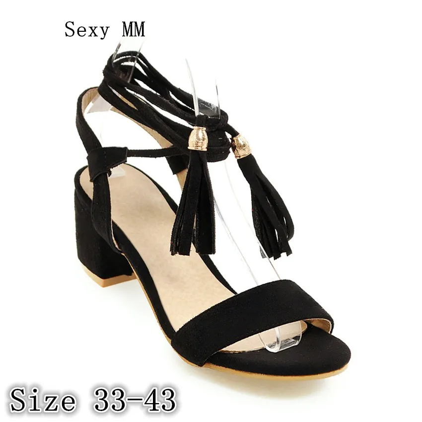 Women Gladiator Sandals Square High Heels Peep Toe Pumps Summer Shoes Woman High Heel Sandals Plus Size 33 - 40 41 42 43
Women Gladiator Sandals Square High Heels Peep Toe Pumps Summer Shoes Woman High Heel Sandals Plus Size 33 - 40 41 42 43