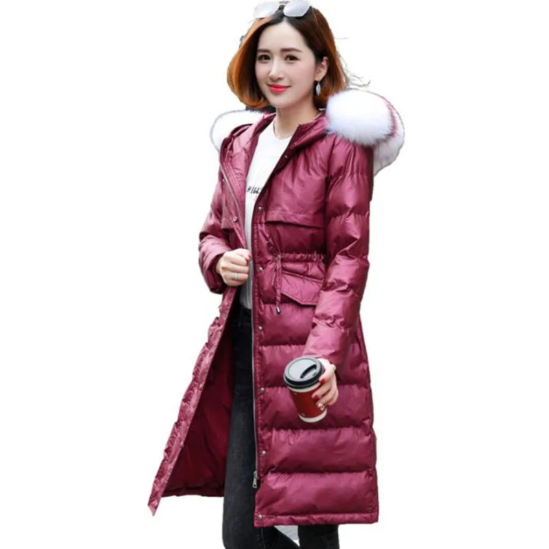New 2018 Winter Jacket Women Big Fur Collar Hooded Thick Warm Down Jacket Long Parkas Coat Female Slim Plus Size Snow Outerwear
New 2018 Winter Jacket Women Big Fur Collar Hooded Thick Warm Down Jacket Long Parkas Coat Female Slim Plus Size Snow Outerwear