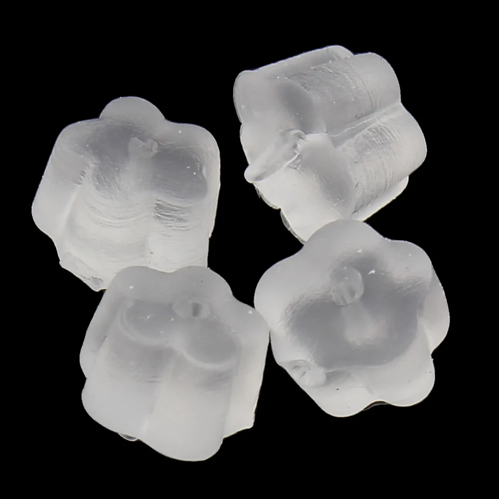 200PCS Silicone Earring Back Stopper Flower Clasp Lock Lever Back Clear Jewelry Accessories Earnut Ear Stud Nuts DIY 3*4mm
200PCS Silicone Earring Back Stopper Flower Clasp Lock Lever Back Clear Jewelry Accessories Earnut Ear Stud Nuts DIY 3*4mm