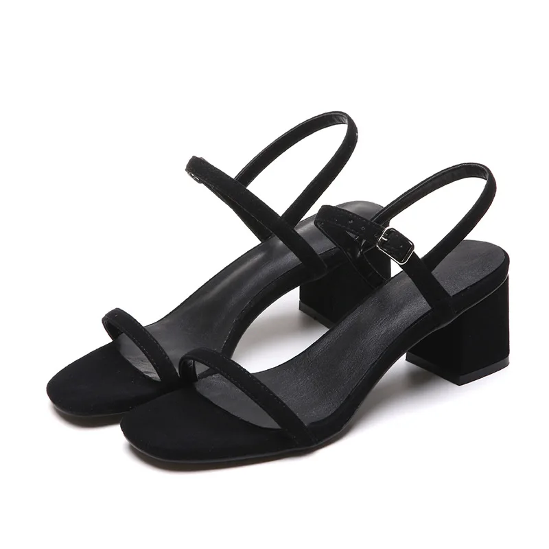 New fashion Black Gladiator Sandals Summer Office High Heels Shoes Woman Buckle Strap Pumps Casual Women Shoes Plus Size 35-39
New fashion Black Gladiator Sandals Summer Office High Heels Shoes Woman Buckle Strap Pumps Casual Women Shoes Plus Size 35-39