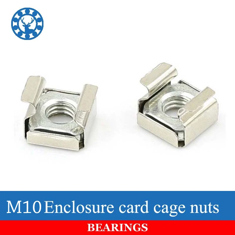 5Pcs M10 Stainless Steel 304 Quartet Floating Nut Cassette Elastic Enclosure Card Cage Nuts Nickel
5Pcs M10 Stainless Steel 304 Quartet Floating Nut Cassette Elastic Enclosure Card Cage Nuts Nickel