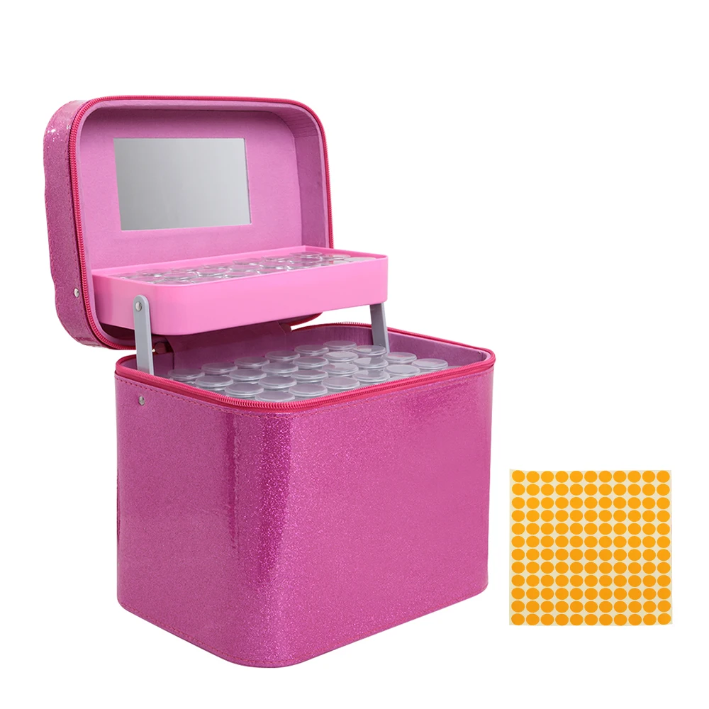 126 Bottles Diamond Painting Box Tool Container Storage Box Jewelry Beads Carry Case Holder Hand Bag Shockproof Zipper Design
126 Bottles Diamond Painting Box Tool Container Storage Box Jewelry Beads Carry Case Holder Hand Bag Shockproof Zipper Design