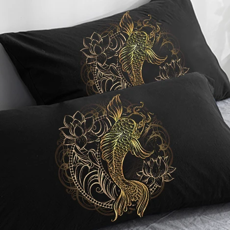 Customize Pillowcase 50x70/75/80 70x70,3D HD Black 2PCS Pillow Case,Decorative Pillow Cover Golden carp,Bedding Drop Shipping
Customize Pillowcase 50x70/75/80 70x70,3D HD Black 2PCS Pillow Case,Decorative Pillow Cover Golden carp,Bedding Drop Shipping