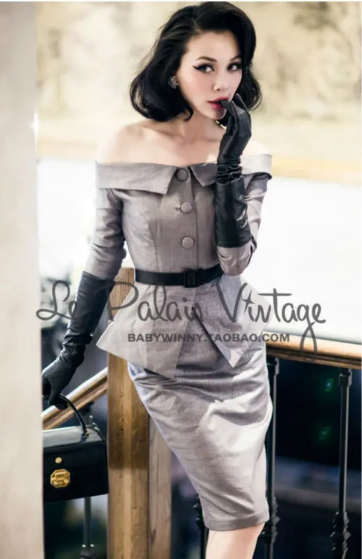 FREE SHIPPING Le Palais Vintage Limited elegant silver classic waist shoulder slim Dress Set
FREE SHIPPING Le Palais Vintage Limited elegant silver classic waist shoulder slim Dress Set