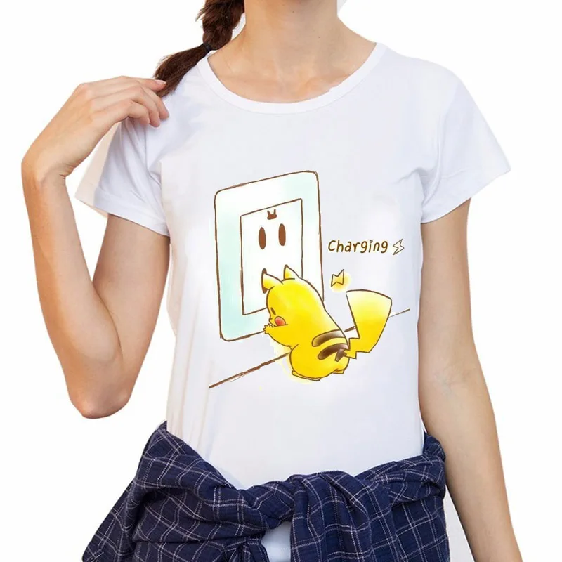 2019 женская футболка с коротким рукавом Kawaii повседневные женские майки футболки