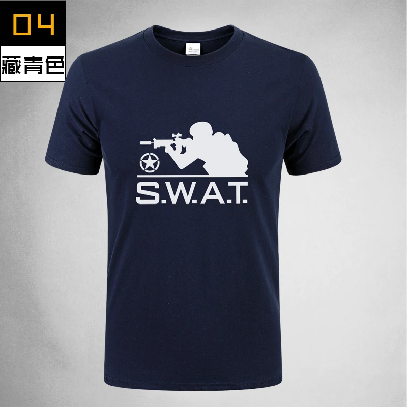 Оптовая продажа 2017New SWAT армейские мужские футболки с коротким рукавом 100%
