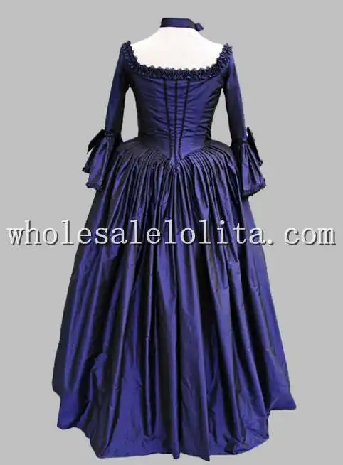 18th Century Theme Costume Royal Blue and Black Marie Antoinette Period Dress Performance Clothing
18th Century Theme Costume Royal Blue and Black Marie Antoinette Period Dress Performance Clothing
