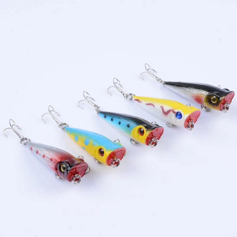 1Pcs Lifelike Topwater Wobblers Popper Bait Sea Fishing Lures 5cm/4.9g Artificial Hard Baits Isca Gear With Hooks For River
1Pcs Lifelike Topwater Wobblers Popper Bait Sea Fishing Lures 5cm/4.9g Artificial Hard Baits Isca Gear With Hooks For River