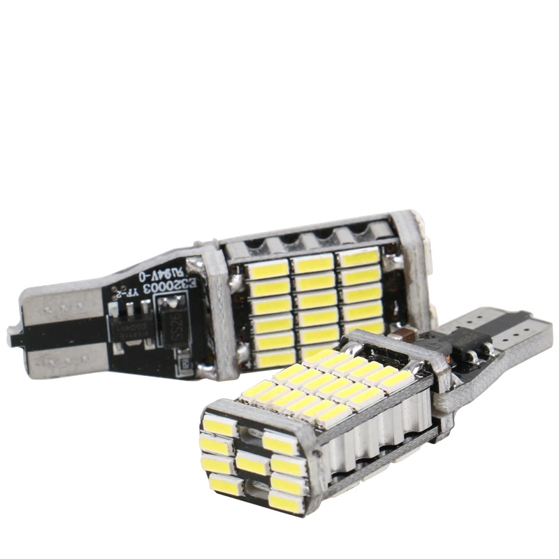 2 шт. T15 W16W 921 супер яркий 45 SMD 4014 светодиодный Canbus без ошибок автомобиля резерв
