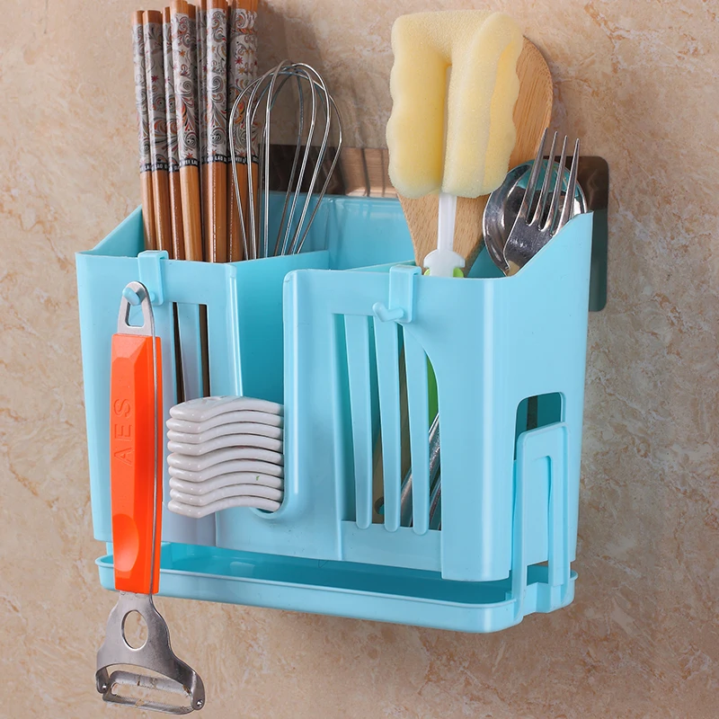 Kitchen Wall-hanging Type Leachate Chopsticks Cage Plastic Multifunctional Chopsticks Tube Kitchen Furniture Rack Non-perforated
Kitchen Wall-hanging Type Leachate Chopsticks Cage Plastic Multifunctional Chopsticks Tube Kitchen Furniture Rack Non-perforated