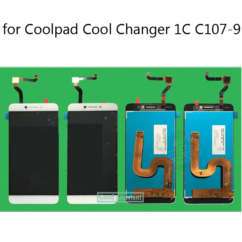 Высококачественный белый/золотистый ЖК-дисплей для Coolpad Cool Changer 1C C107 C107-9 |