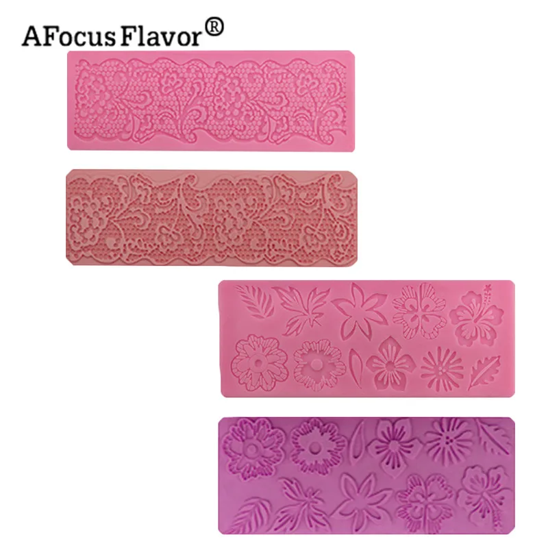 3D Lace Flower Silicone Molds Cake Border Fondant Mould Cake Decorating Baking Mold Chocolate Candy Polymer Clay Moulds
3D Lace Flower Silicone Molds Cake Border Fondant Mould Cake Decorating Baking Mold Chocolate Candy Polymer Clay Moulds