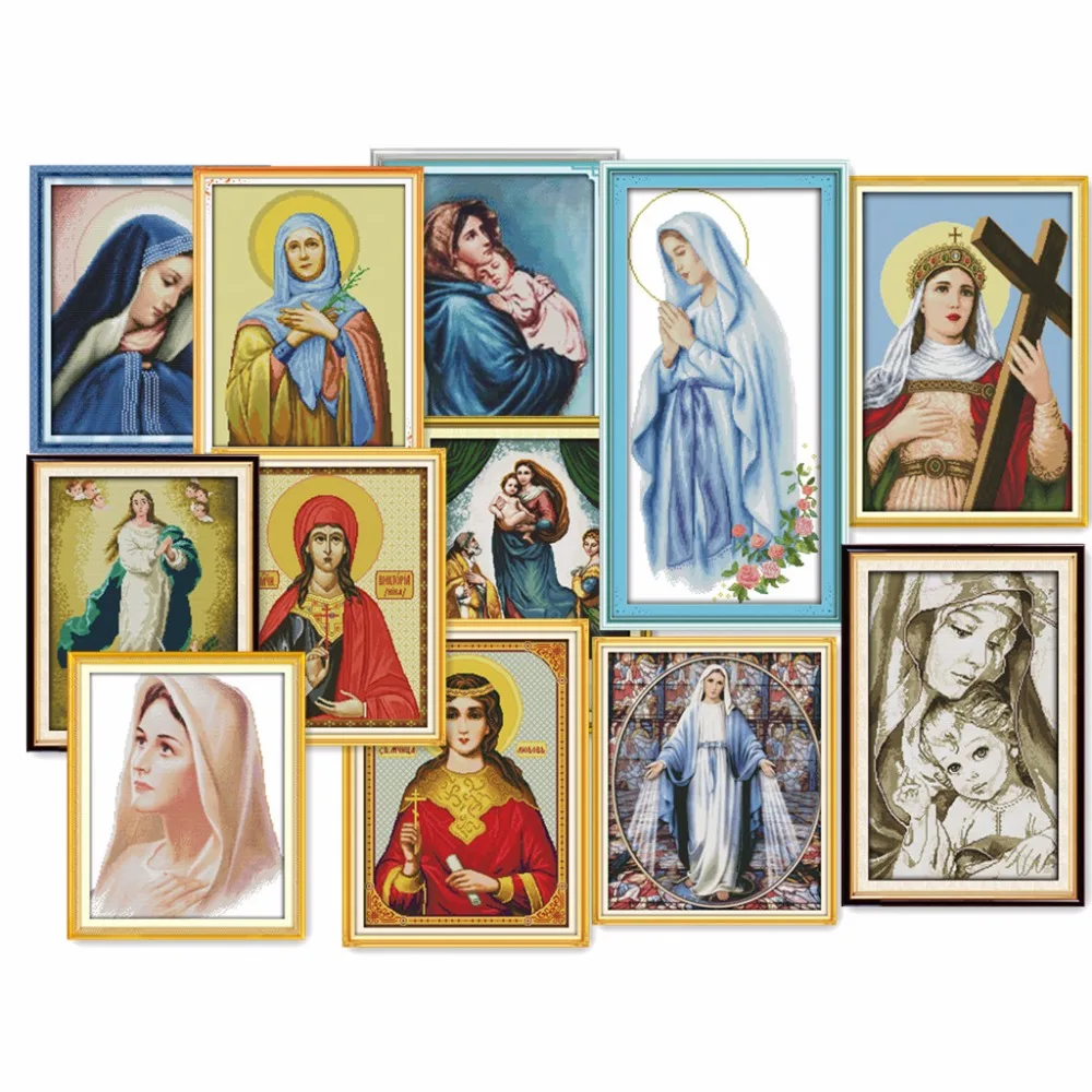Everlasting Love All Kinds Of Virgin Mary Ecological Cotton Cross Stitch Kits 14CT Clear Printed DIY Wedding Decoration For Home
Everlasting Love All Kinds Of Virgin Mary Ecological Cotton Cross Stitch Kits 14CT Clear Printed DIY Wedding Decoration For Home