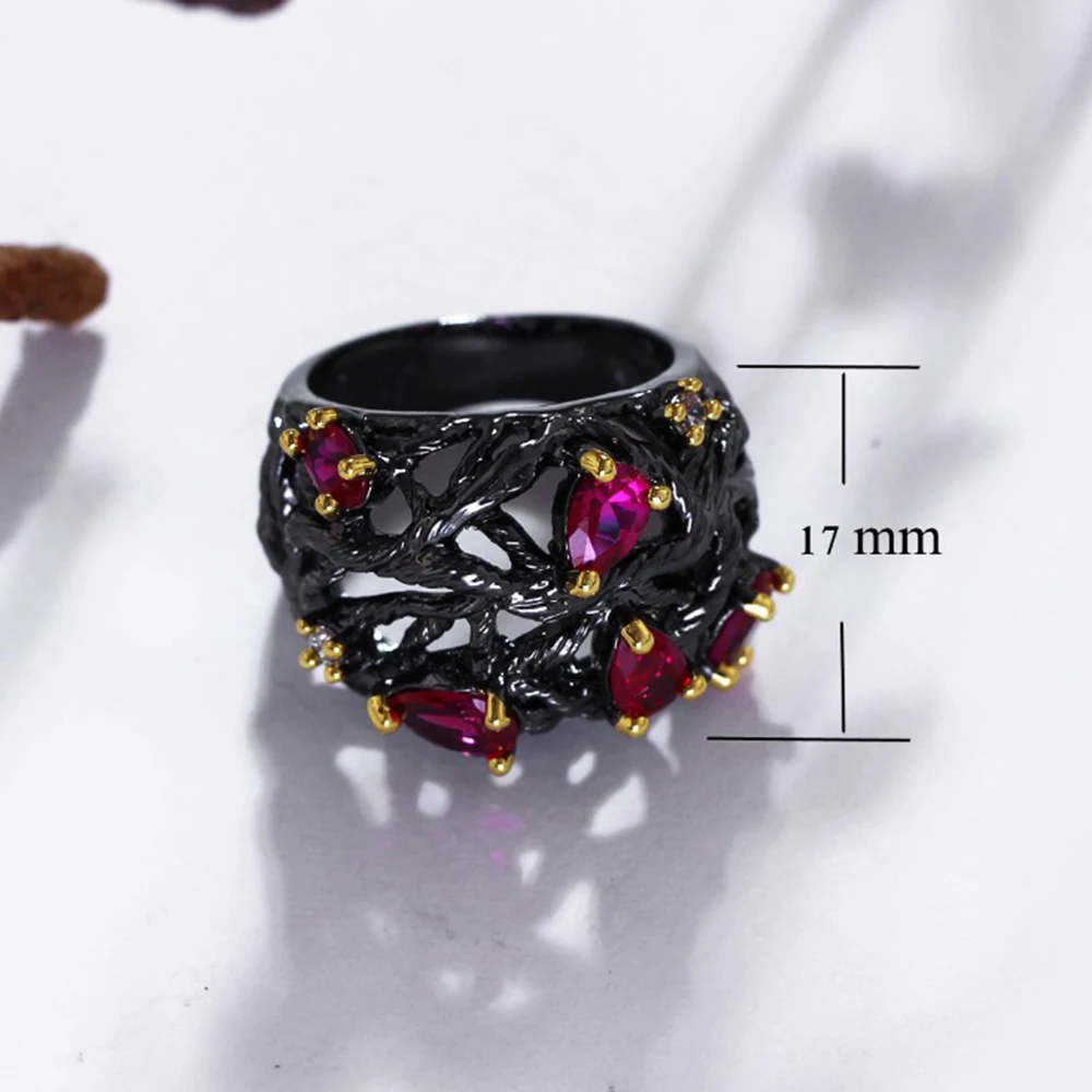 2021 New Women Fashion Black Ring Dropshipping Anel Feminino Aneis Teardrop Red Jewelry Jewelries Bagues Femme Rings
2021 New Women Fashion Black Ring Dropshipping Anel Feminino Aneis Teardrop Red Jewelry Jewelries Bagues Femme Rings