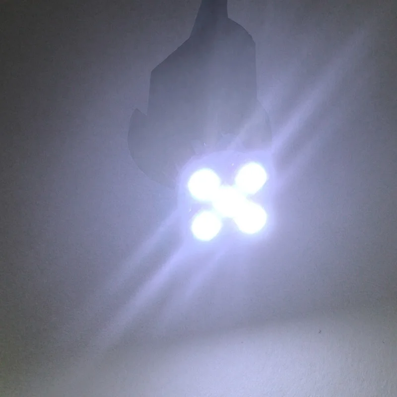 LEEWA 5 шт. DC12V T10/194/168 клиновидный 1 Вт 1210 5SMD светодиодный Белый свет для номерного