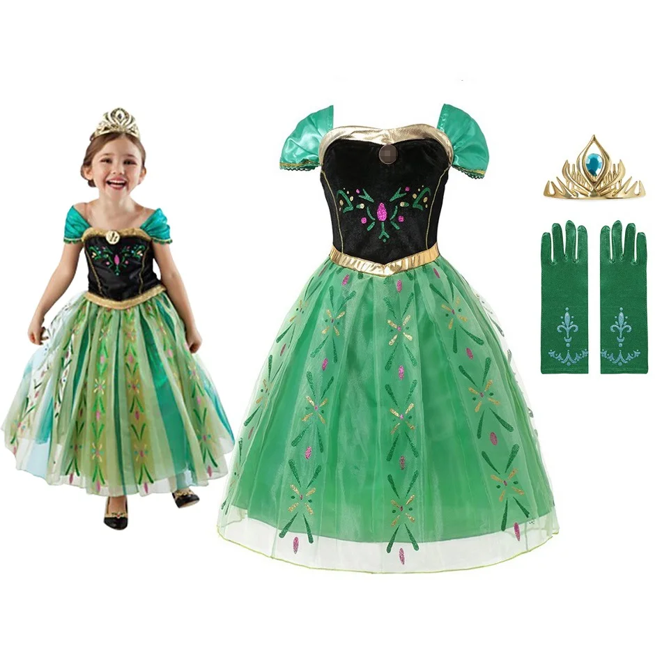 VOGUEON Kids Anna Dress for Girls Summer Children Short Sleeve Floral Princess Party Costume Kids Birthday Sundress Clothing
VOGUEON Kids Anna Dress for Girls Summer Children Short Sleeve Floral Princess Party Costume Kids Birthday Sundress Clothing
