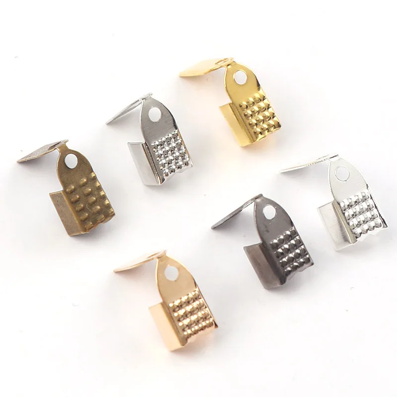 4mm Crimp beads cove clasps Cord End Caps String Ribbon leather Clip Foldover DIY Necklace Bracelet Connectors Jewelry Findings
4mm Crimp beads cove clasps Cord End Caps String Ribbon leather Clip Foldover DIY Necklace Bracelet Connectors Jewelry Findings