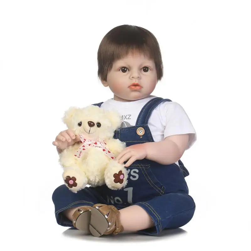 28 Inch baby's size short hair Reborn boy Alive Dolls Silicone 70cm Realistic lol Bonecas Baby Dolls For Children's photo props
28 Inch baby's size short hair Reborn boy Alive Dolls Silicone 70cm Realistic lol Bonecas Baby Dolls For Children's photo props