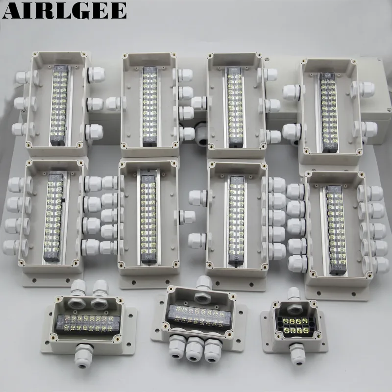 ABS Waterproof Junction Box Connection Outdoor Indoor Distribution Monitoring Box Electric Enclosure Case With Cable Glands
ABS Waterproof Junction Box Connection Outdoor Indoor Distribution Monitoring Box Electric Enclosure Case With Cable Glands