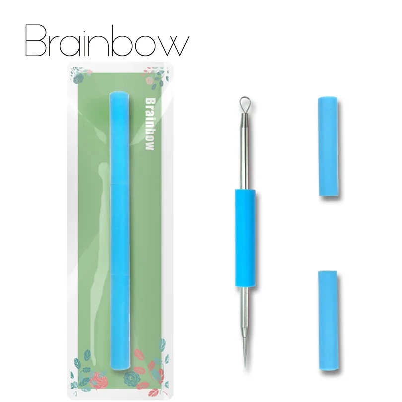 Brainbow 1 шт. силиконовая игла для удаления акне инструменты ухода за лицом удаление
